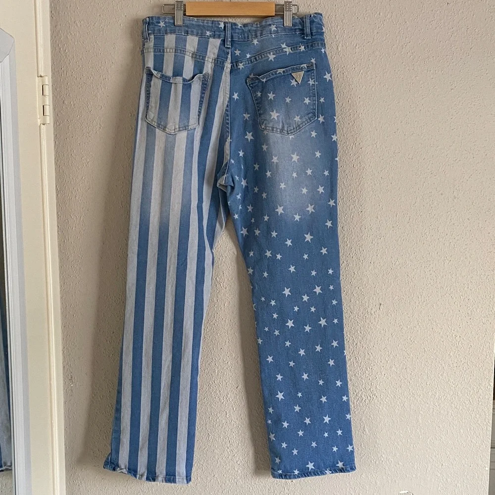 Stars and Stripes Straight Leg Jeans